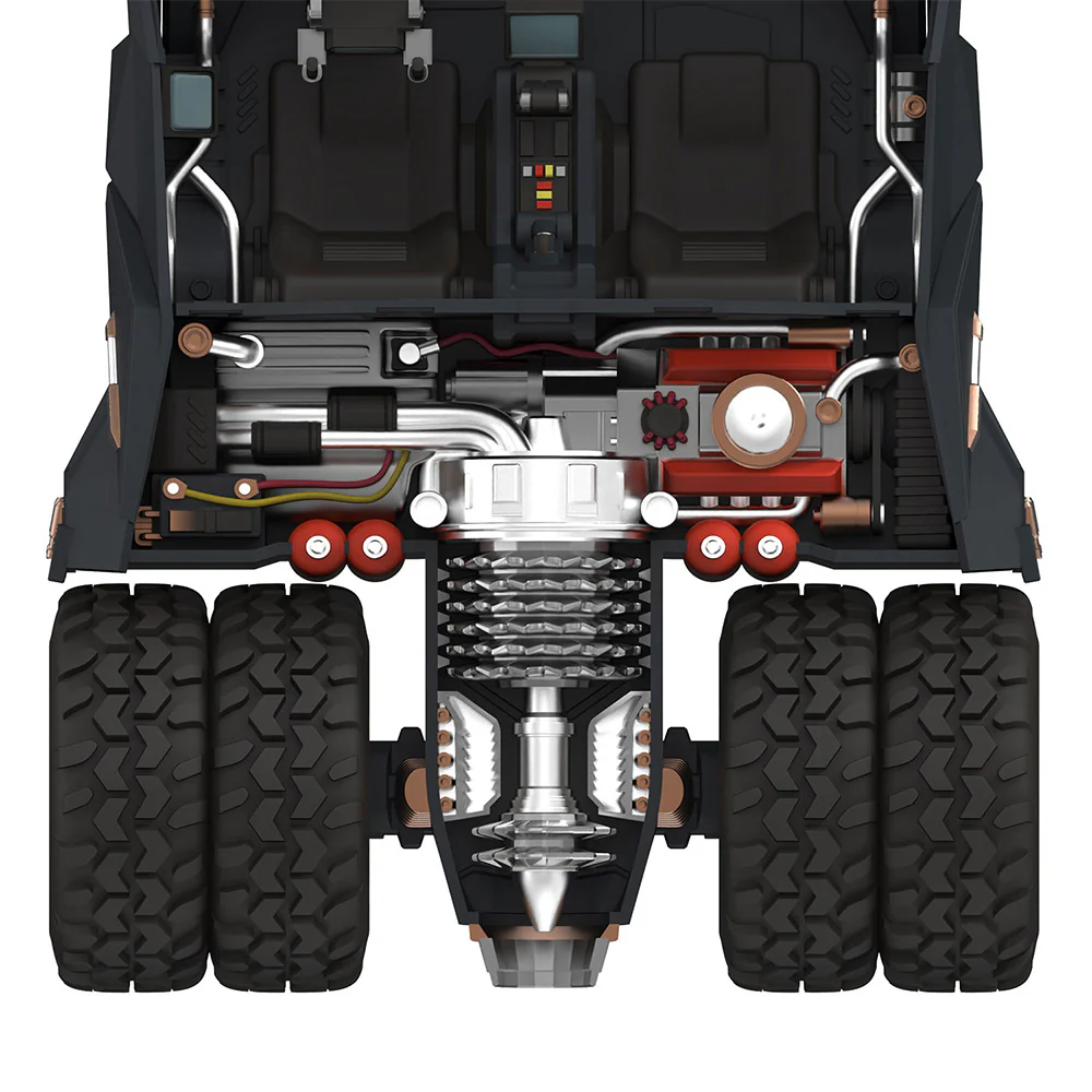 THE DARK KNIGHT TRILOGY Batmobile Tumbler Super Cyborg Collectible Figure