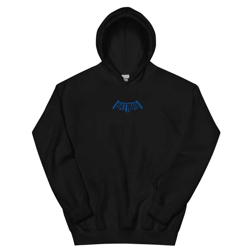 BATMAN #1 Comic Logo Embroidered Hoodie