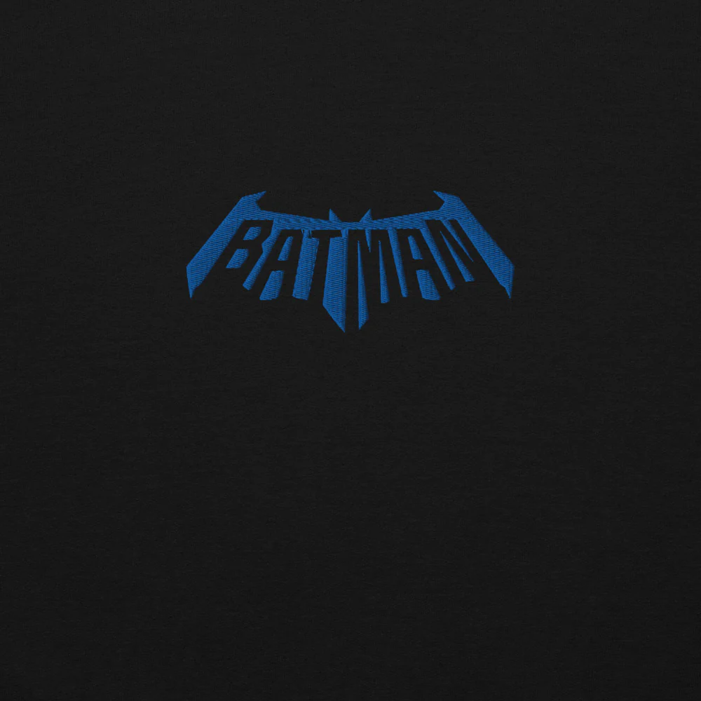 BATMAN #1 Comic Logo Embroidered Hoodie