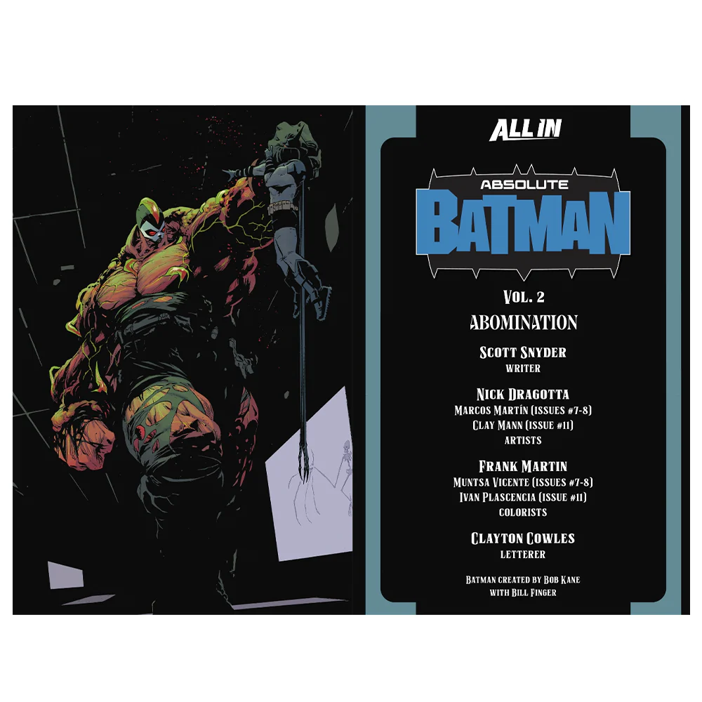 Absolute Batman Vol. 2: Abomination Graphic Novel