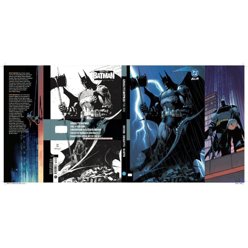 ABSOLUTE BATMAN VOL. 1: THE ZOO Jim Lee Exclusive Dust Jacket