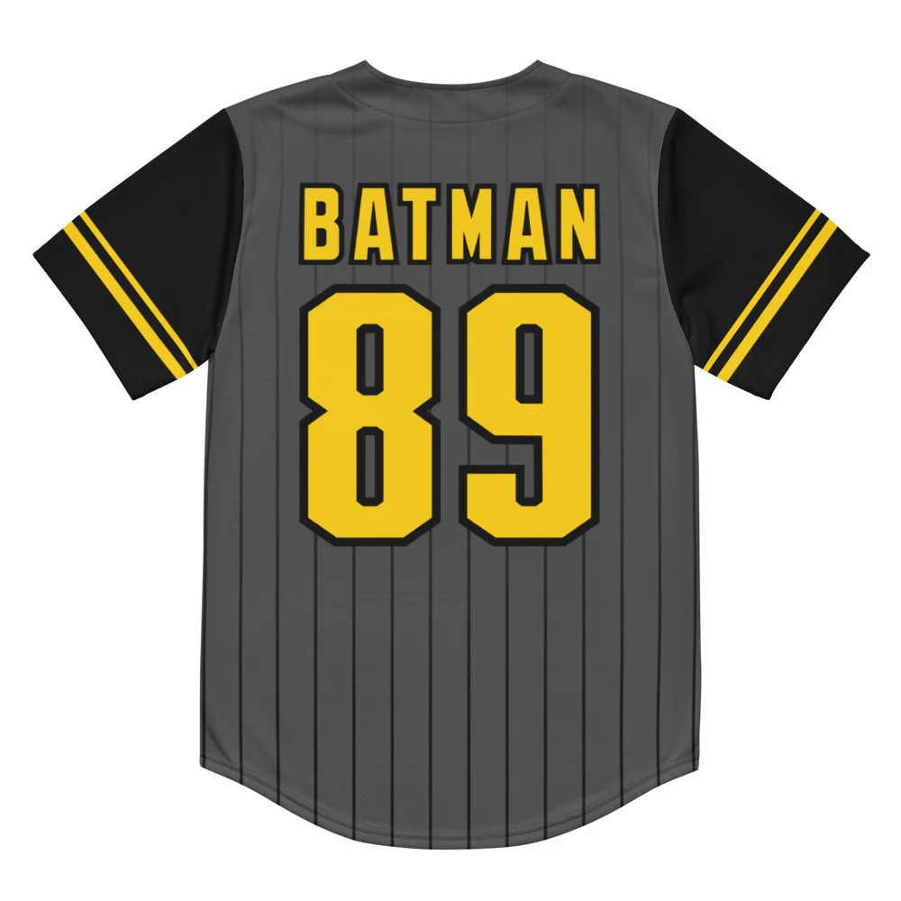 BATMAN (1989) Pale Moonlight Baseball Jersey