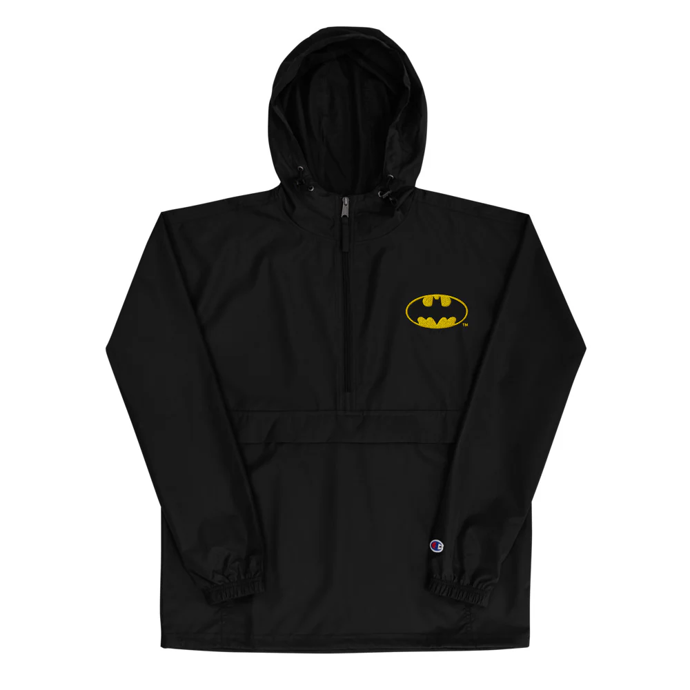BATMAN Bat-Signal Logo Champion® Embroidered Packable Jacket