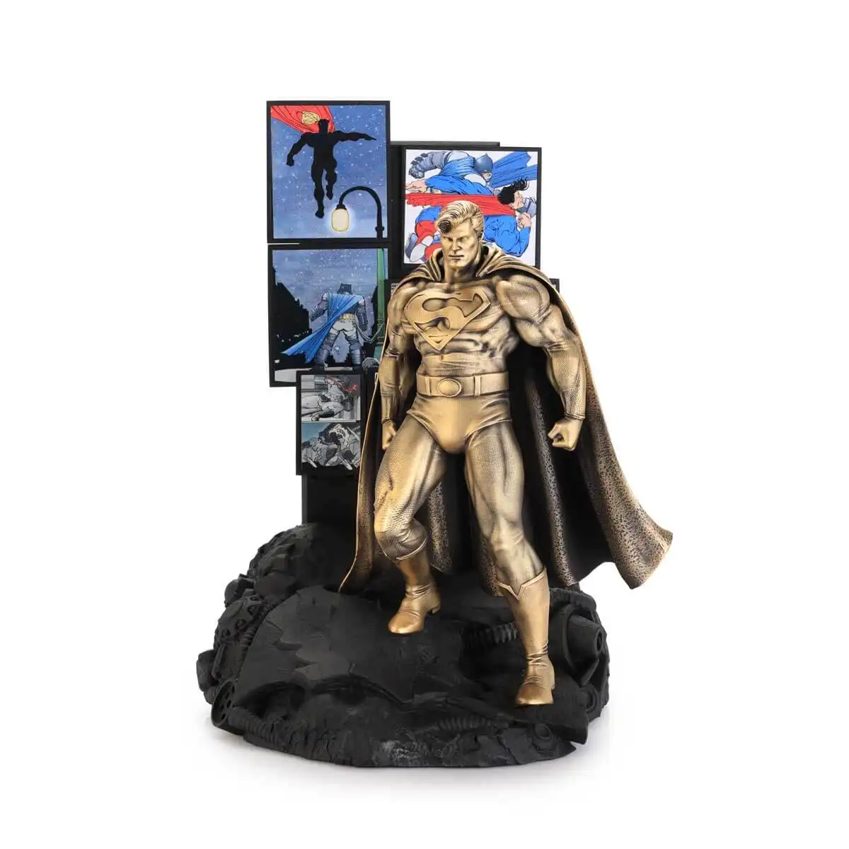 BATMAN The Dark Knight Returns Limited Edition Gilt Superman Statue