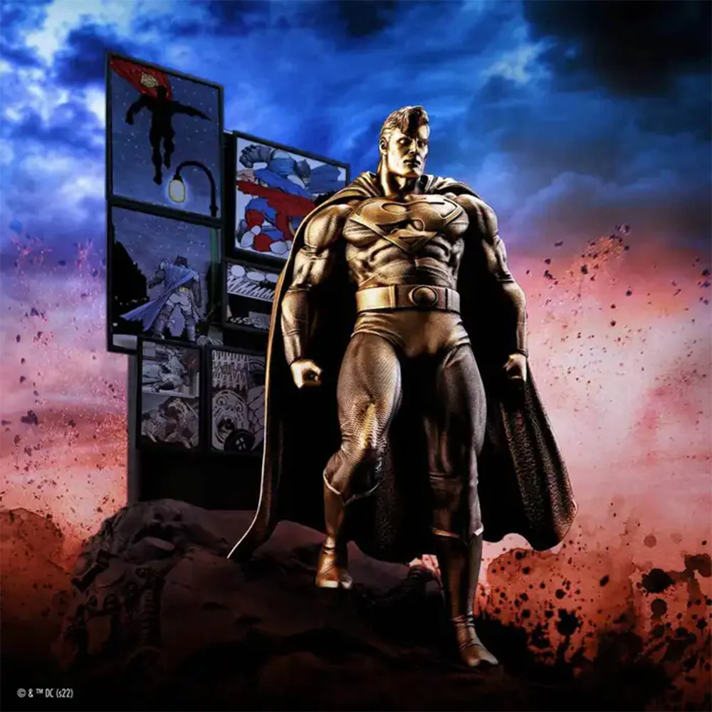 BATMAN The Dark Knight Returns Limited Edition Gilt Superman Statue