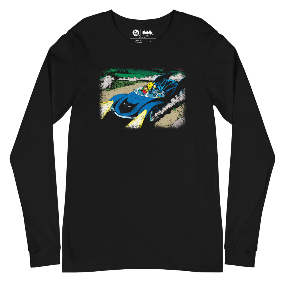 2357-batman-silver-age-batmobile-long-sleeve-t-shirt-1.webp BATMAN Silver Age Batmobile Long Sleeve T-Shirt