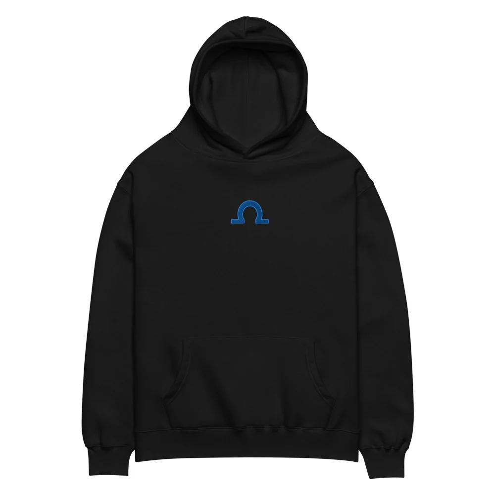DARKSEID Embroidered Oversized Hoodie "Dark Lord"