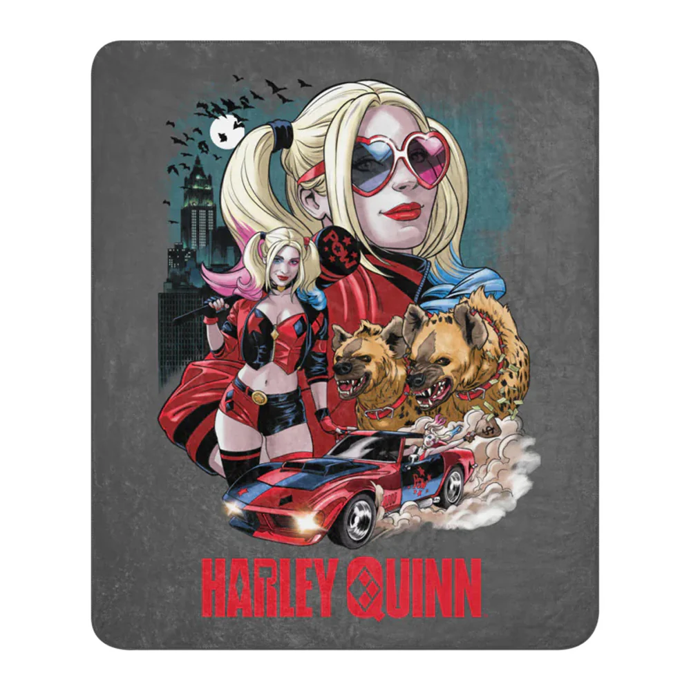 HARLEY QUINN Top Billing Sherpa Blanket
