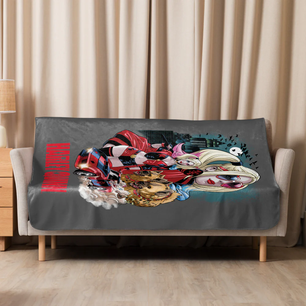 2876-harley-quinn-top-billing-sherpa-blanket-3.webp HARLEY QUINN Top Billing Sherpa Blanket