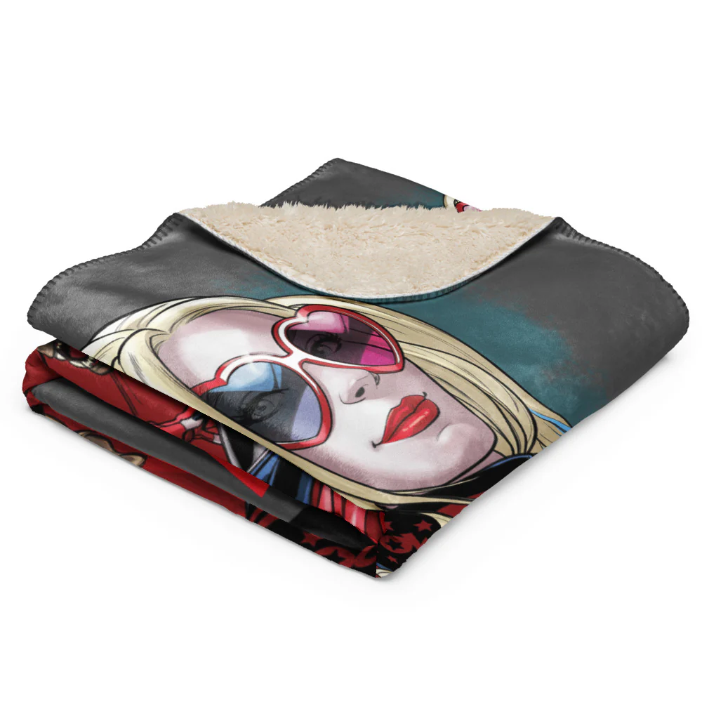 2876-harley-quinn-top-billing-sherpa-blanket-5.webp HARLEY QUINN Top Billing Sherpa Blanket