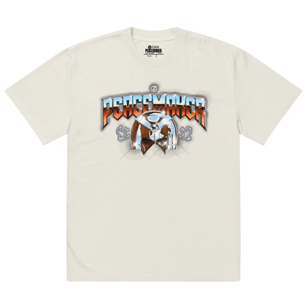 PEACEMAKER Helmet Oversized Faded T-Shirt