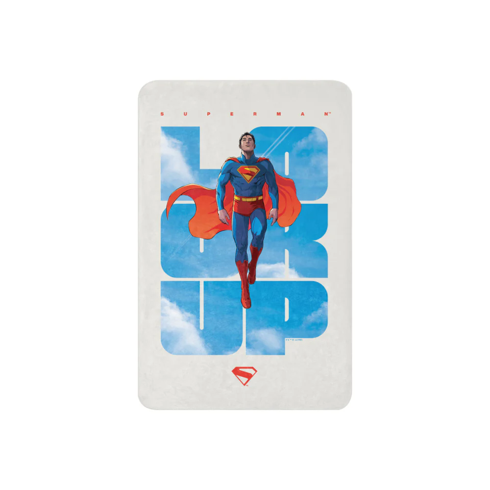 SUPERMAN (2025 Movie) "Look Up" Sherpa Blanket