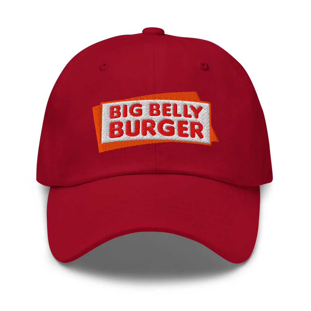 SUPERMAN (2025 Movie) Big Belly Burger Logo Embroidered Dad Hat