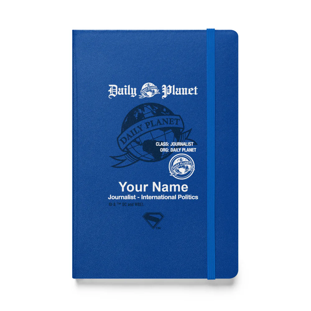 SUPERMAN (2025 Movie) Daily Planet Personalized Hardcover Bound Notebook