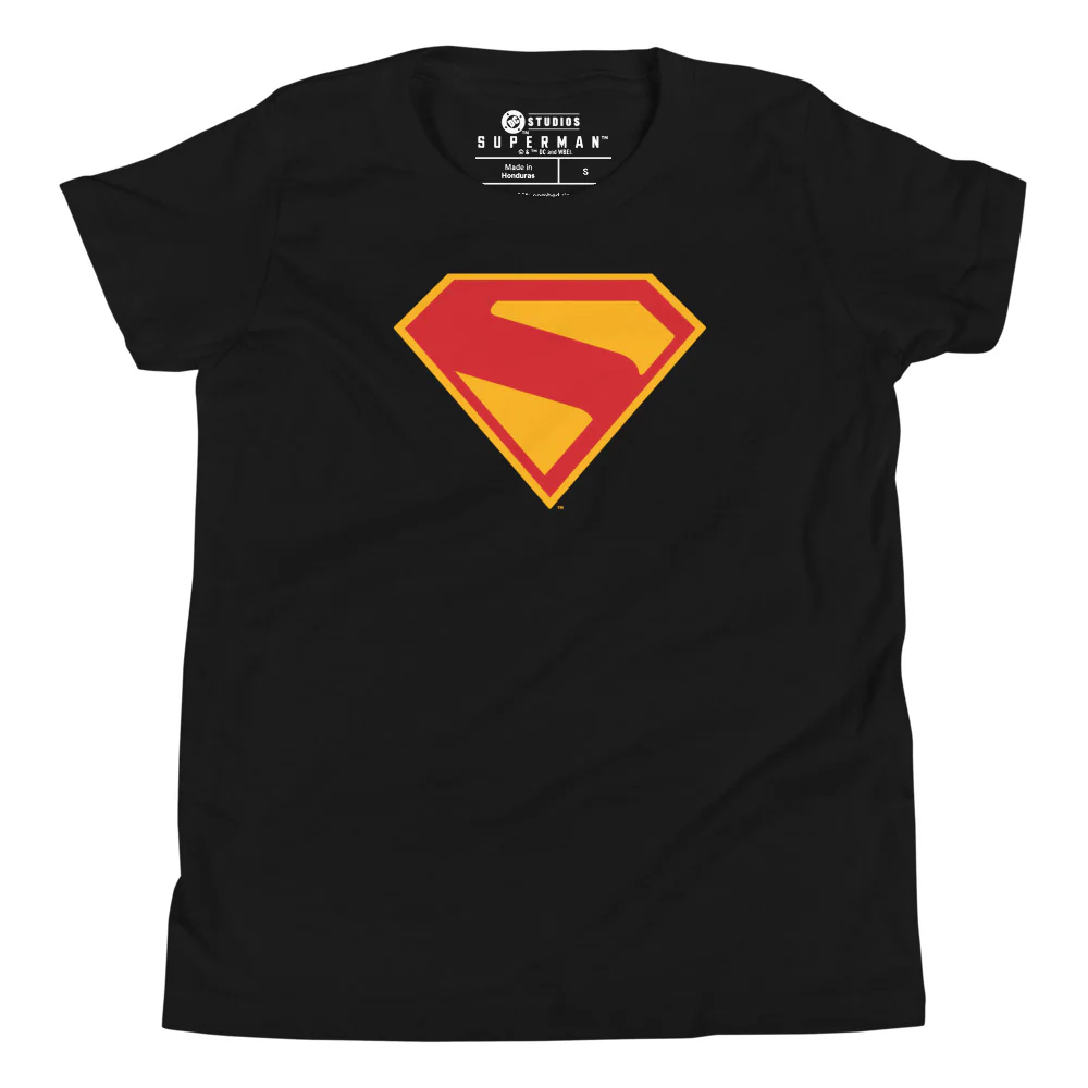 SUPERMAN (2025 Movie) S-Shield Youth T-Shirt