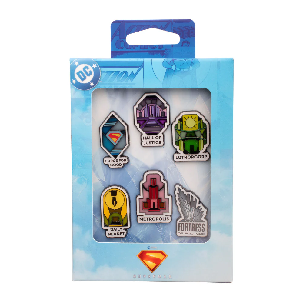 3378-superman-2025-movie-stained-glass-pin-set-3.webp SUPERMAN (2025 Movie) Stained Glass Pin Set