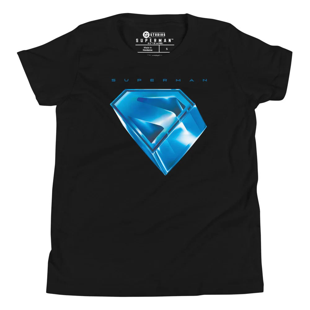 SUPERMAN (2025 Movie) Stylized S-Shield Kids T-Shirt