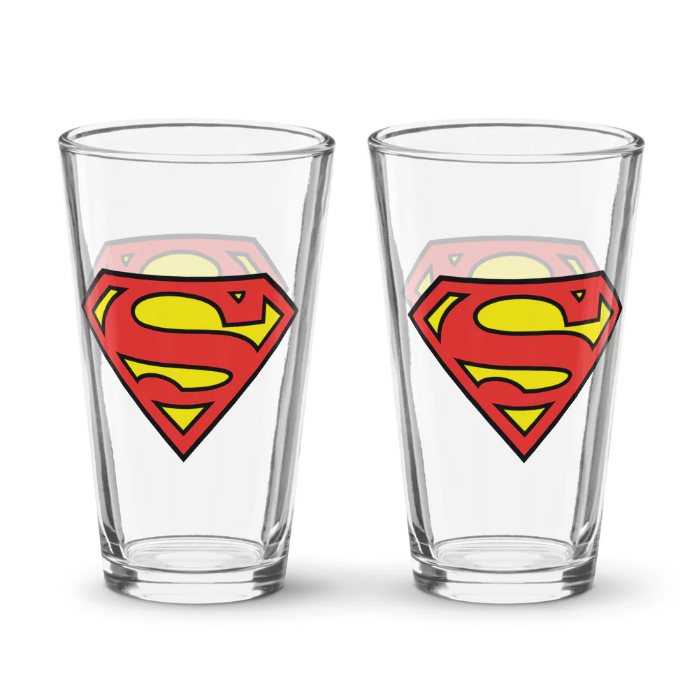 3714-superman-logo-pint-glass-1.webp SUPERMAN Logo Pint Glass