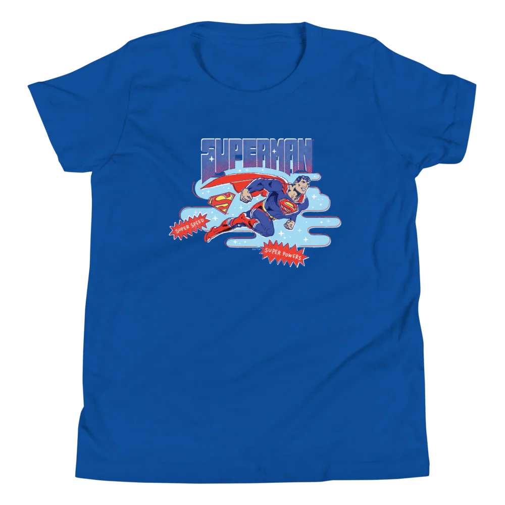 SUPERMAN Super Speed, Super Powers Youth T-Shirt