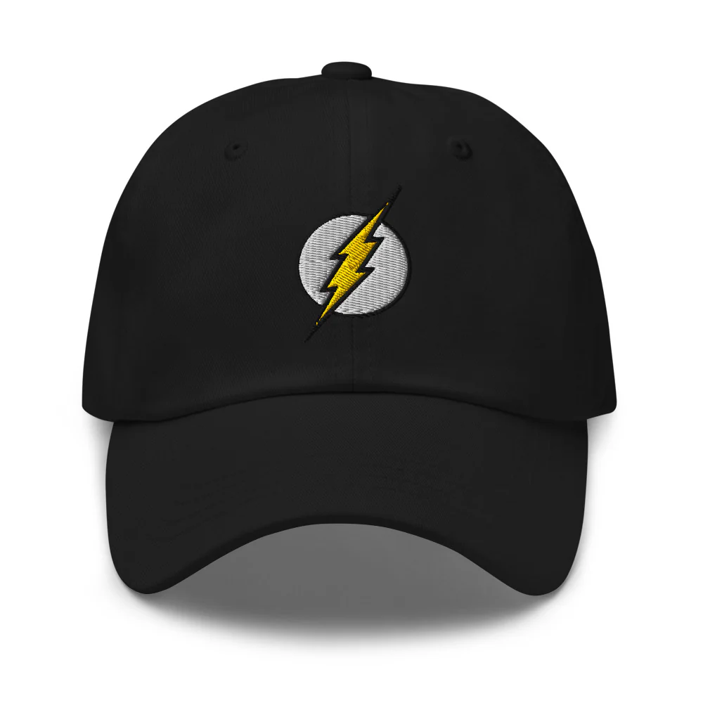 3940-the-flash-logo-embroidered-dad-hat-1.webp THE FLASH Logo Embroidered Dad Hat