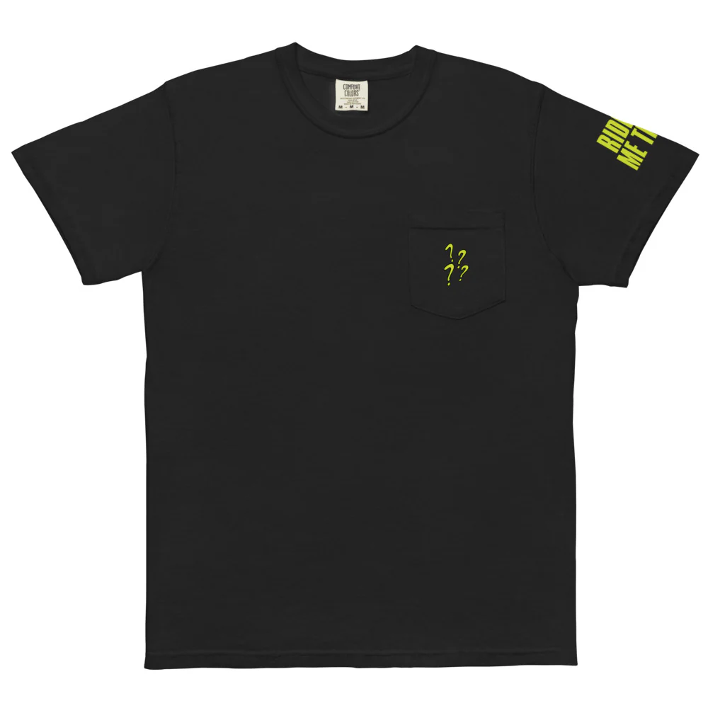 THE RIDDLER Comfort Colors Pocket T-Shirt "Riddle Me This"