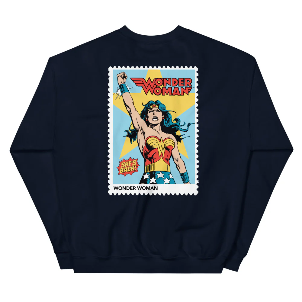 WONDER WOMAN She's Back Embroidered Sweatshirt
