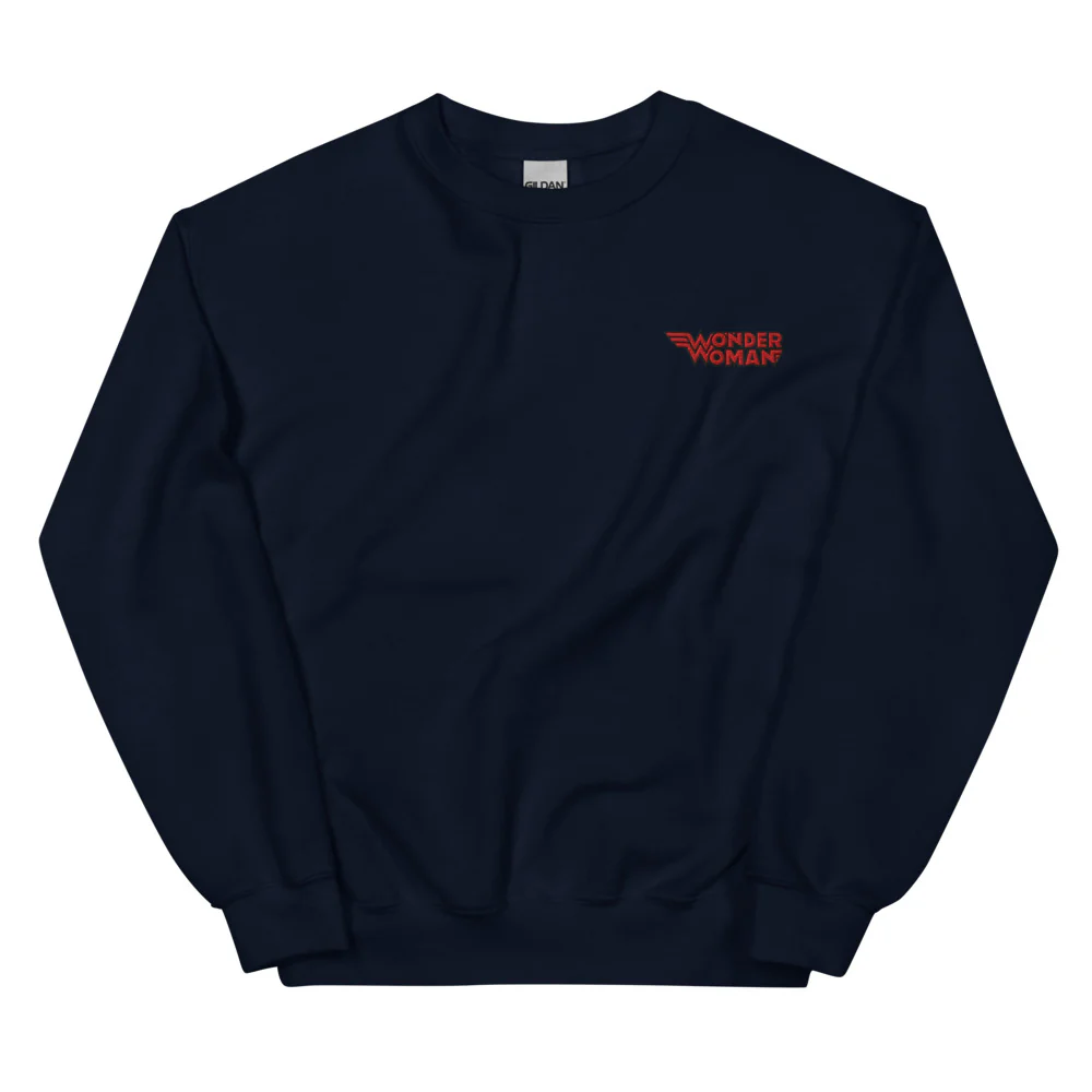 WONDER WOMAN She's Back Embroidered Sweatshirt
