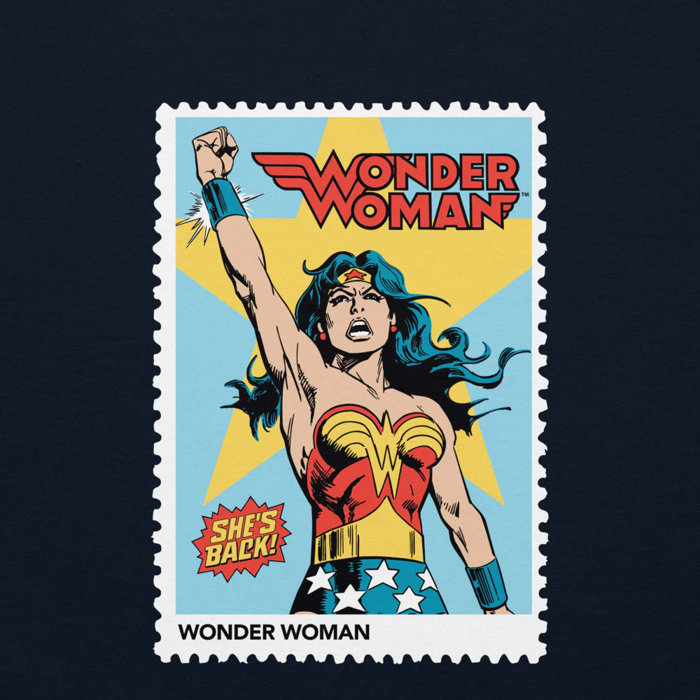 WONDER WOMAN She's Back Embroidered Sweatshirt