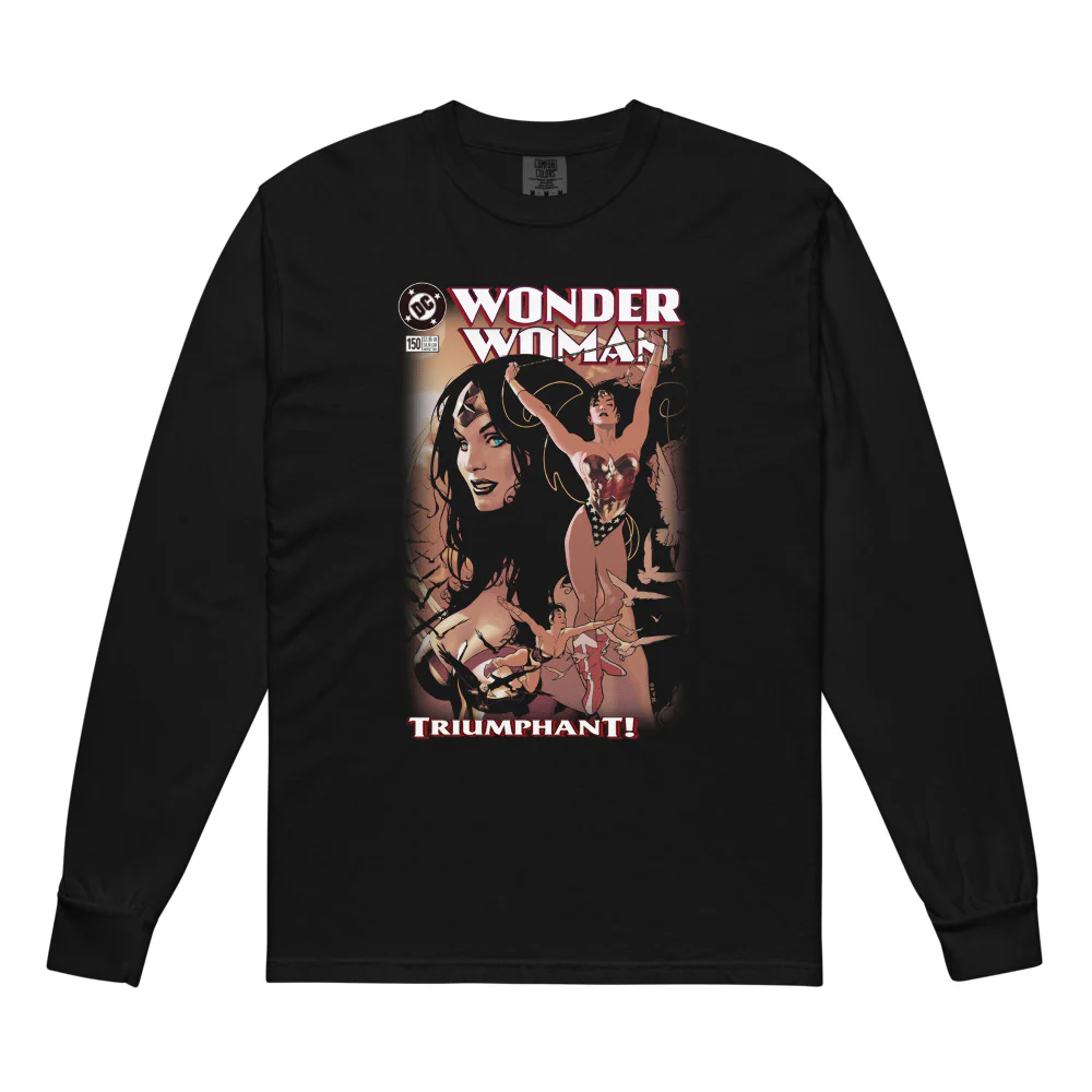 WONDER WOMAN Triumphant Comfort Colors Long Sleeve T-Shirt