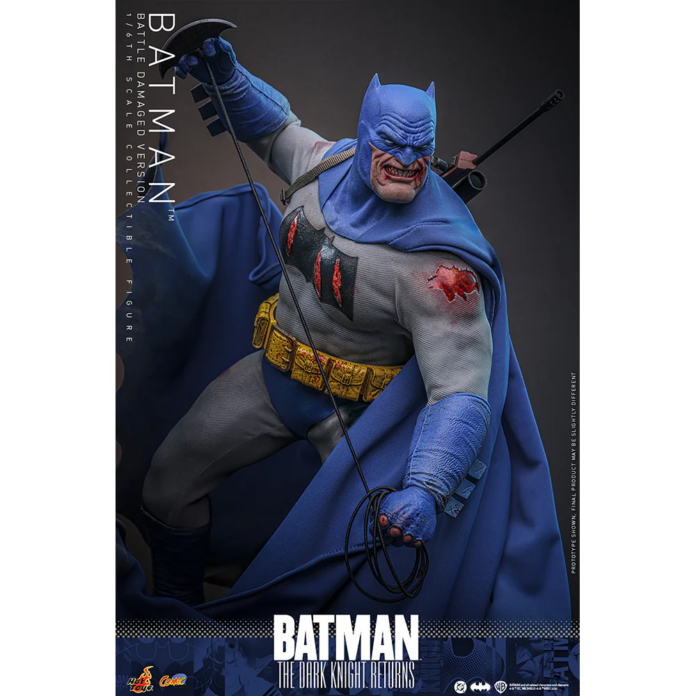 BATMAN: THE DARK KNIGHT RETURNS Batman (Battle Damaged Version) Sixth Scale Figure by Hot Toys
