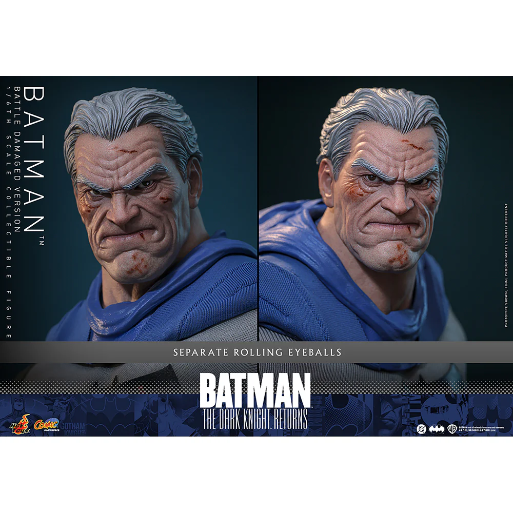 BATMAN: THE DARK KNIGHT RETURNS Batman (Battle Damaged Version) Sixth Scale Figure by Hot Toys