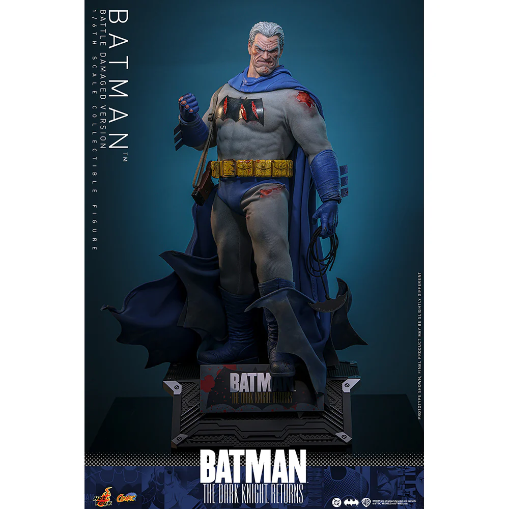 BATMAN: THE DARK KNIGHT RETURNS Batman (Battle Damaged Version) Sixth Scale Figure by Hot Toys