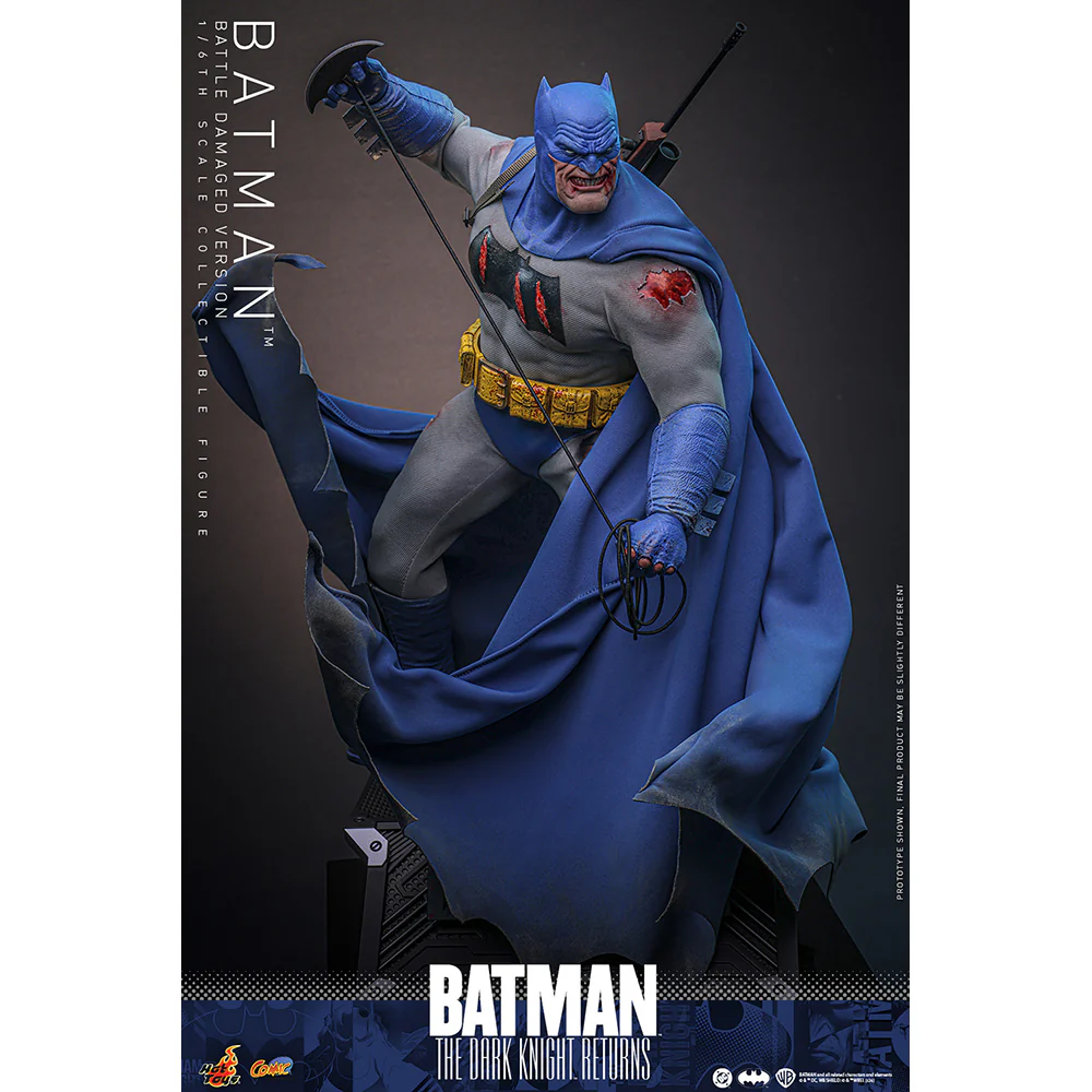 BATMAN: THE DARK KNIGHT RETURNS Batman (Battle Damaged Version) Sixth Scale Figure by Hot Toys
