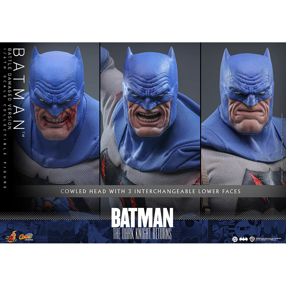 BATMAN: THE DARK KNIGHT RETURNS Batman (Battle Damaged Version) Sixth Scale Figure by Hot Toys