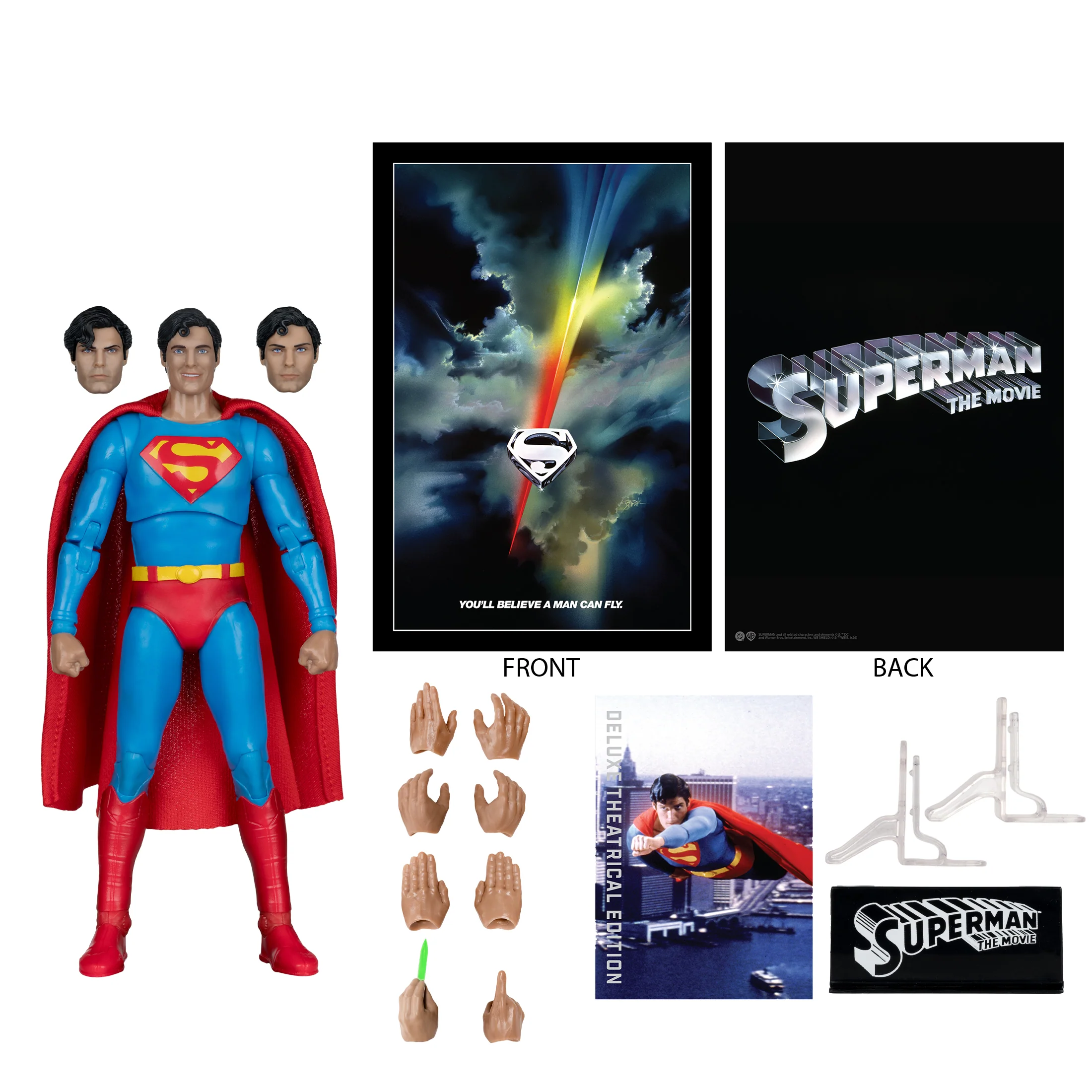 SUPERMAN: THE MOVIE (1978) McFarlane Toys DC Multiverse Deluxe Theatrical Edition Superman Action Figure