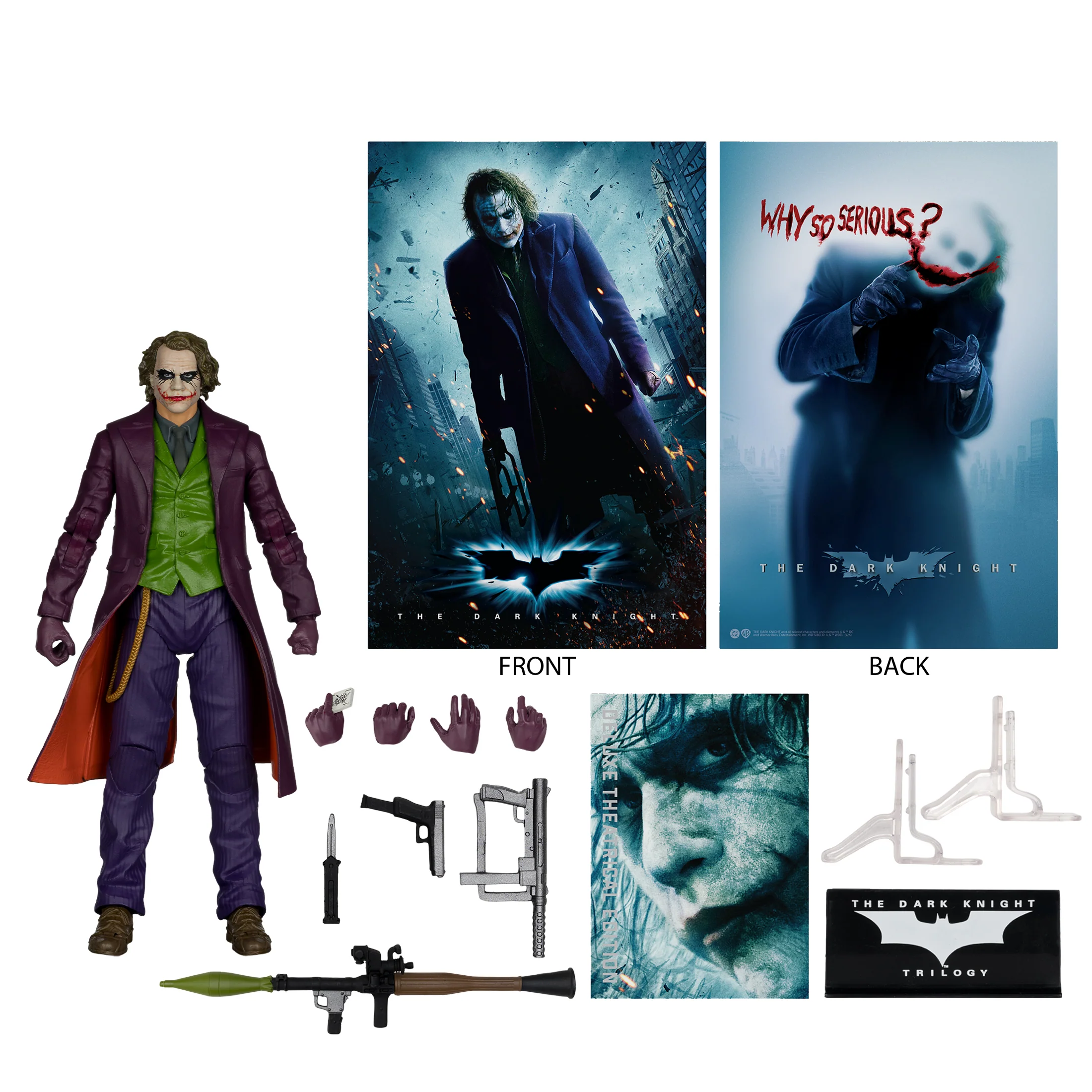 THE DARK KNIGHT McFarlane Toys DC Multiverse Deluxe Theatrical Edition The Joker Action Figure