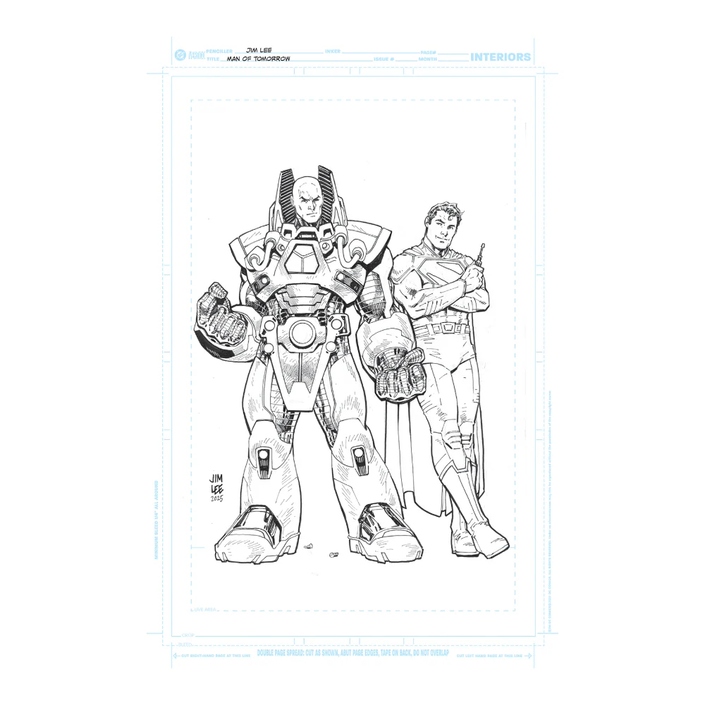4431-man-of-tomorrow-superman-lex-luthor-by-jim-lee-11-x-17-black-white-art-board-facsimile-1.webp MAN OF TOMORROW Superman & Lex Luthor by Jim Lee 11"x 17" Black & White Art Board Facsimile
