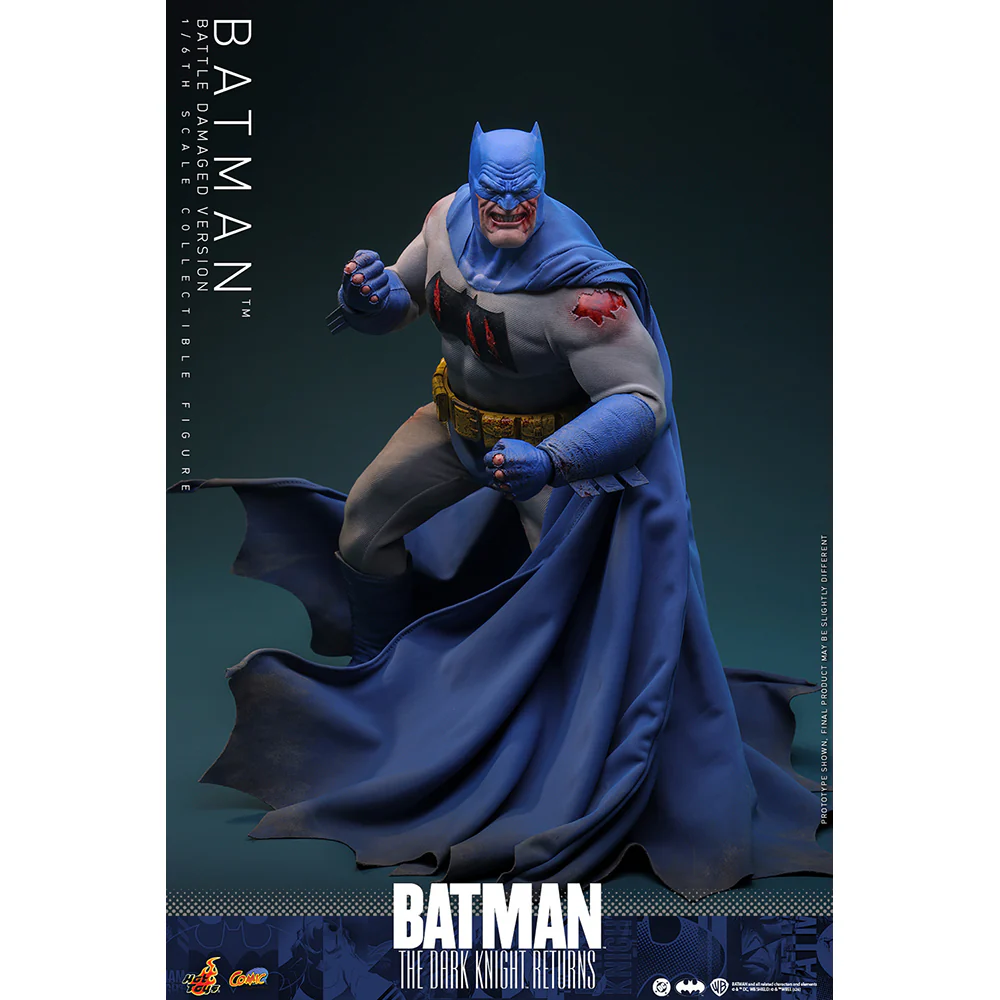 BATMAN: THE DARK KNIGHT RETURNS Batman (Battle Damaged Version) Sixth Scale Figure by Hot Toys