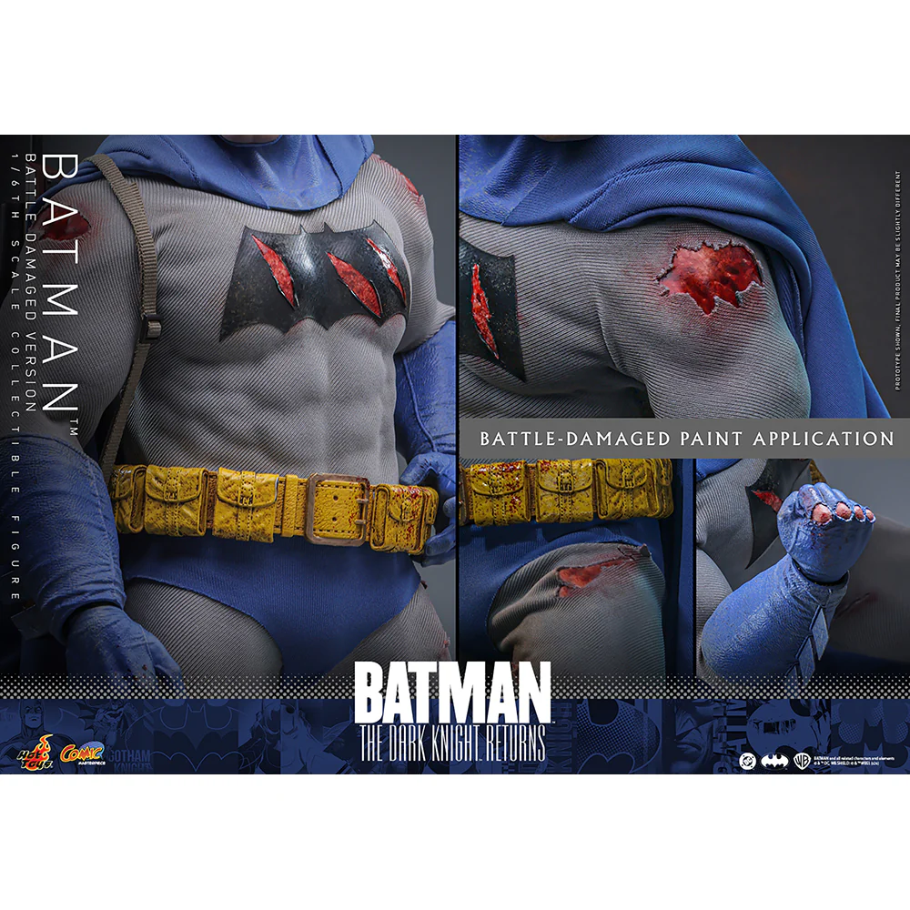 BATMAN: THE DARK KNIGHT RETURNS Batman (Battle Damaged Version) Sixth Scale Figure by Hot Toys