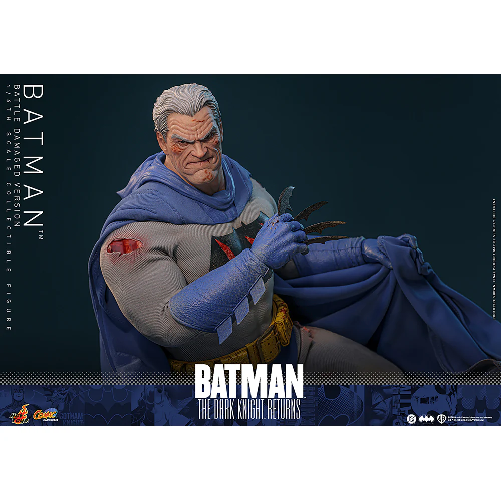 BATMAN: THE DARK KNIGHT RETURNS Batman (Battle Damaged Version) Sixth Scale Figure by Hot Toys
