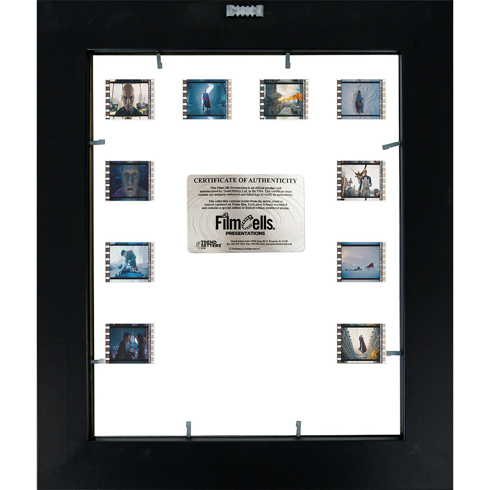 SUPERMAN (2025 Movie) Superman & Krypto FilmCells Mini Montage Framed FilmCells™ Presentation