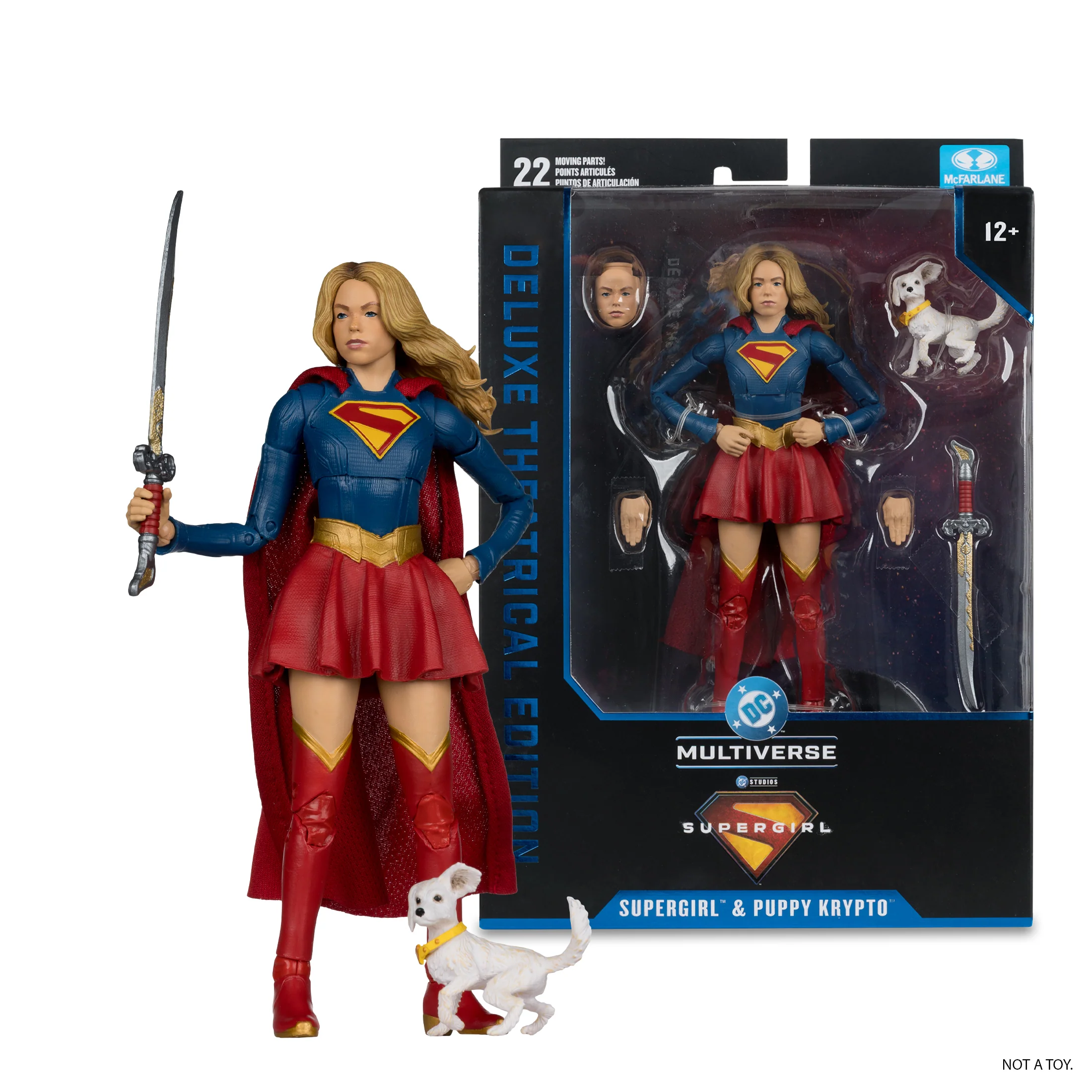 SUPERGIRL (2026 Movie) McFarlane Toys DC Multiverse Deluxe Theatrical Edition Supergirl & Puppy Krypto Action Figure