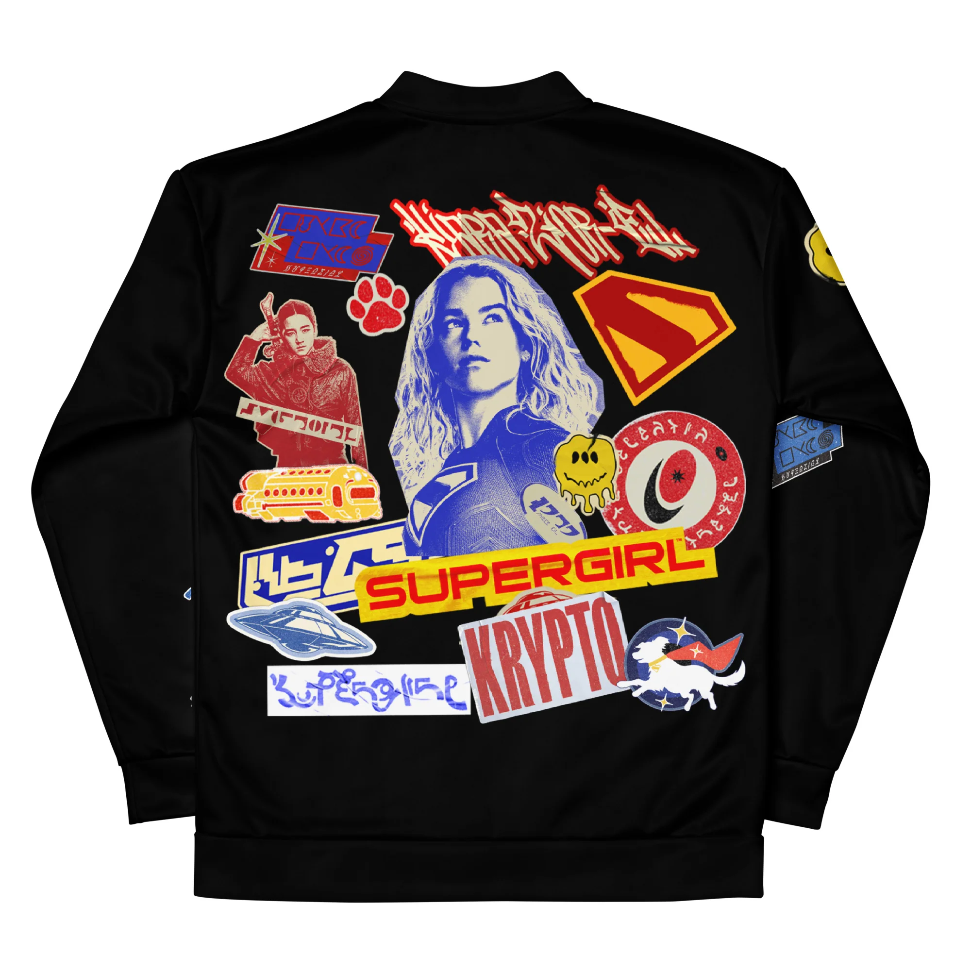 518-supergirl-2026-movie-bomber-jacket-sticker-bomb-1.webp SUPERGIRL (2026 Movie) Bomber Jacket Sticker Bomb