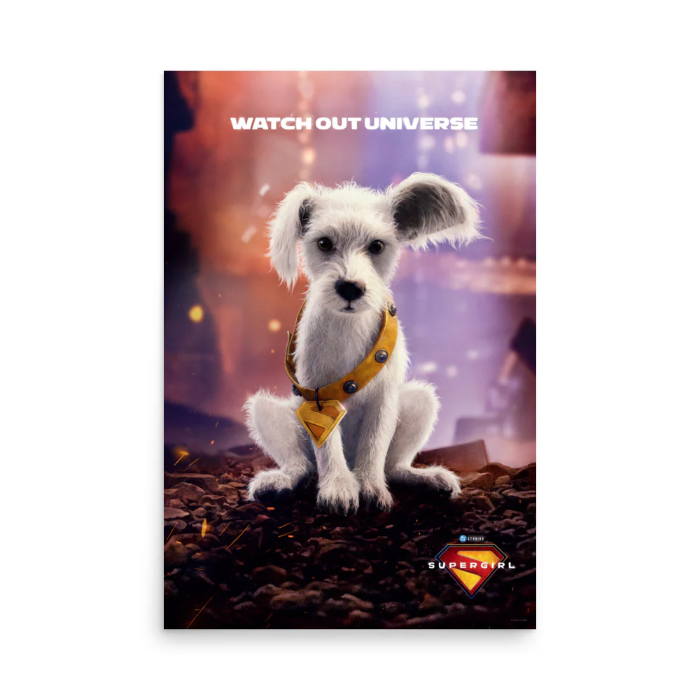 SUPERGIRL (2026) Puppy Krypto Premium Poster