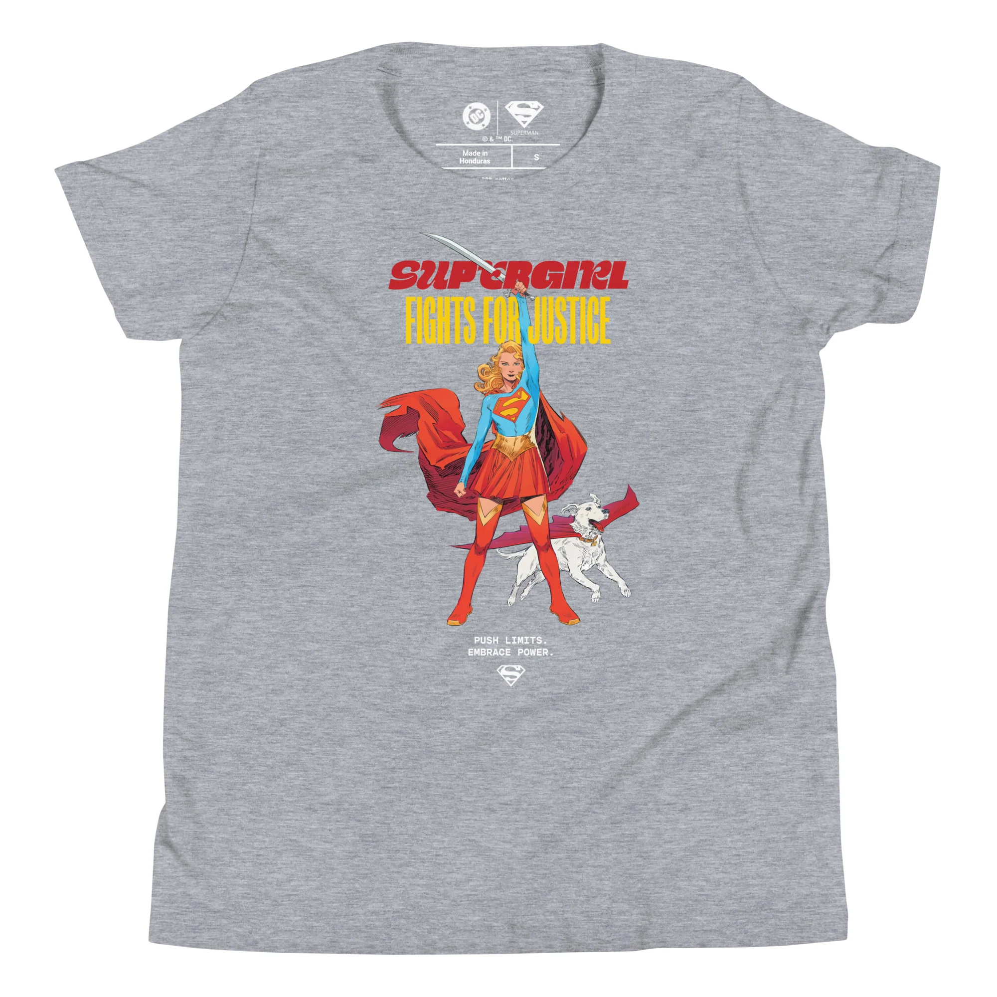 SUPERGIRL Youth T-shirt Fights for Justice