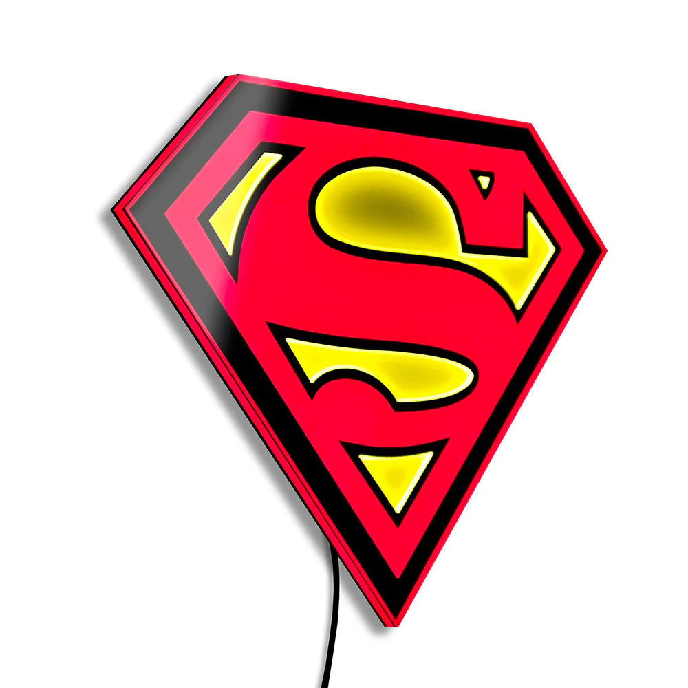 SUPERMAN LED Logo Brandlite Wall Light - Regular