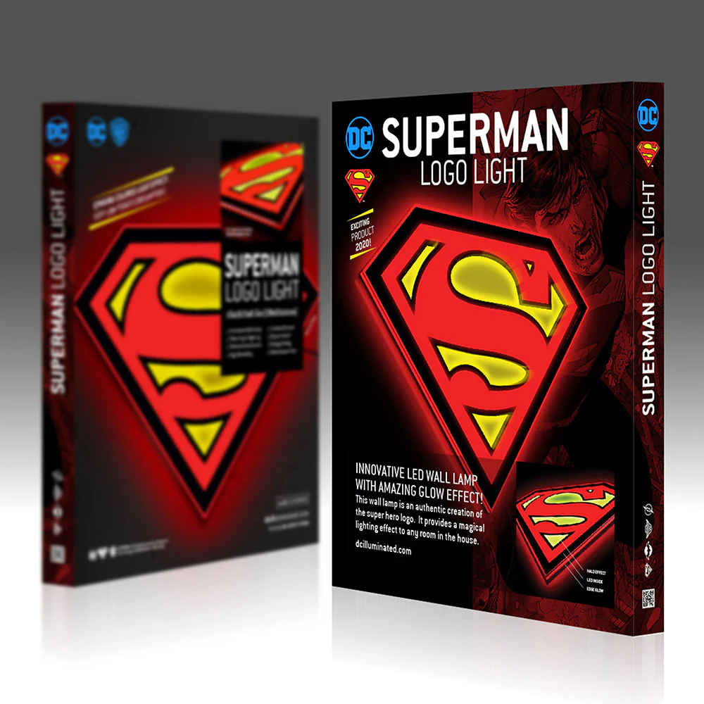 SUPERMAN LED Logo Brandlite Wall Light - Regular